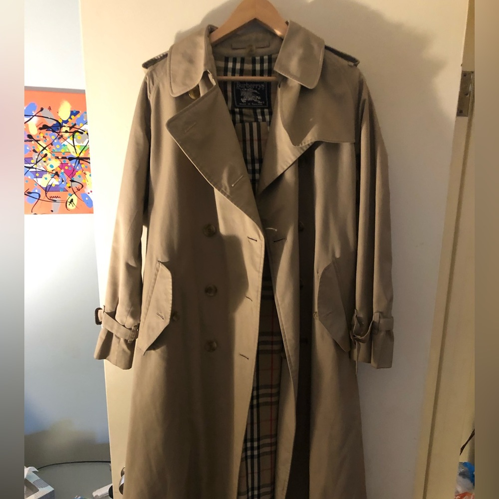 Authentic vintage Burberry trench coat.